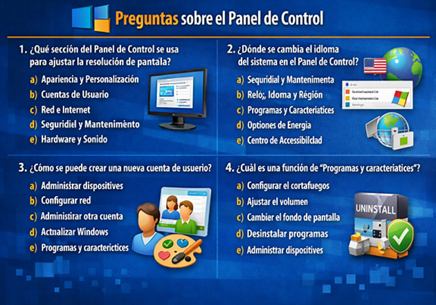 Preguntas intermedias Panel de Control